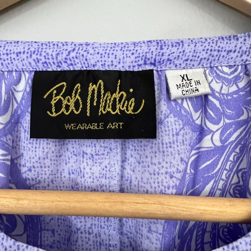 🚨For Tannis🚨 Bob Mackie Wearable Art Purple White Size XL - Picture 2 of 6